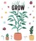 Carson Dellosa Grow Together 72 pc Bundle Bulletin Board Set, Colorful Cardstock Plants and Flower Cutouts, Name Labels, Garden Theme Decorations for Homeschool and Classroom Decor